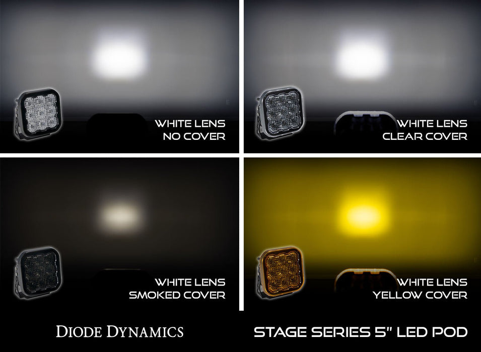 SS5 LED Pod Cover Clear Diode Dynamics - TRUCKED UP - Truck Superstore