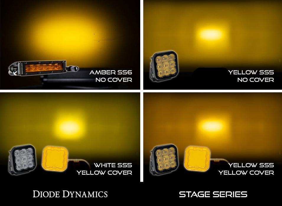SS5 LED Pod Cover Yellow Diode Dynamics - TRUCKED UP - Truck Superstore