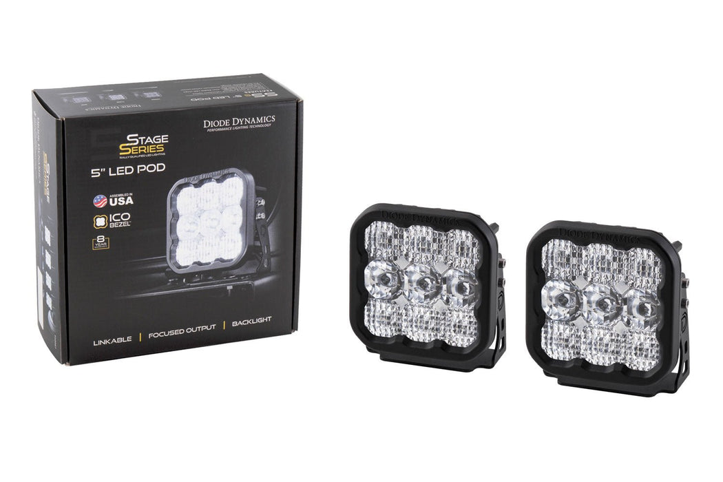 SS5 LED Pod Pro White Combo Pair Diode Dynamics - TRUCKED UP - Truck Superstore