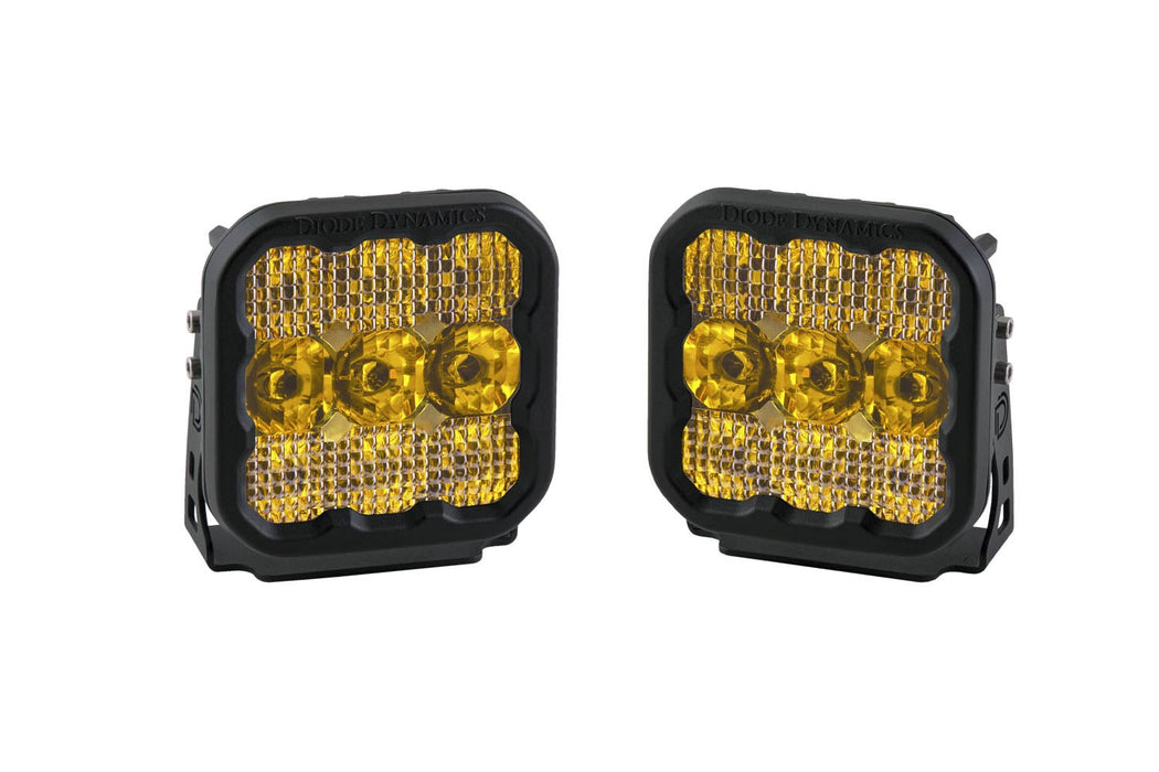 SS5 LED Pod Pro Yellow Combo Pair Diode Dynamics - TRUCKED UP - Truck Superstore