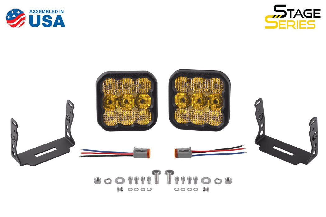 SS5 LED Pod Pro Yellow Combo Pair Diode Dynamics - TRUCKED UP - Truck Superstore