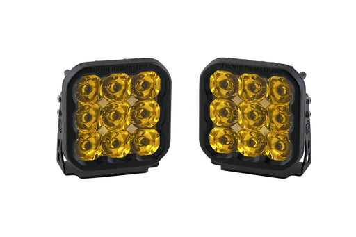 SS5 LED Pod Sport Yellow Spot Pair Diode Dynamics - TRUCKED UP - Truck Superstore
