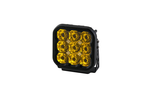 SS5 LED Pod Sport Yellow Spot Single Diode Dynamics - TRUCKED UP - Truck Superstore