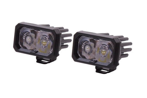 Stage Series 2 Inch LED Pod, Sport White Spot Standard ABL Pair - TRUCKED UP - Truck Superstore