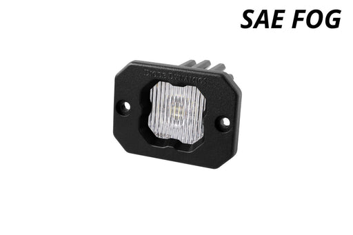 Stage Series C1 LED Pod White SAE Fog Flush ABL Each Diode Dynamics - TRUCKED UP - Truck Superstore