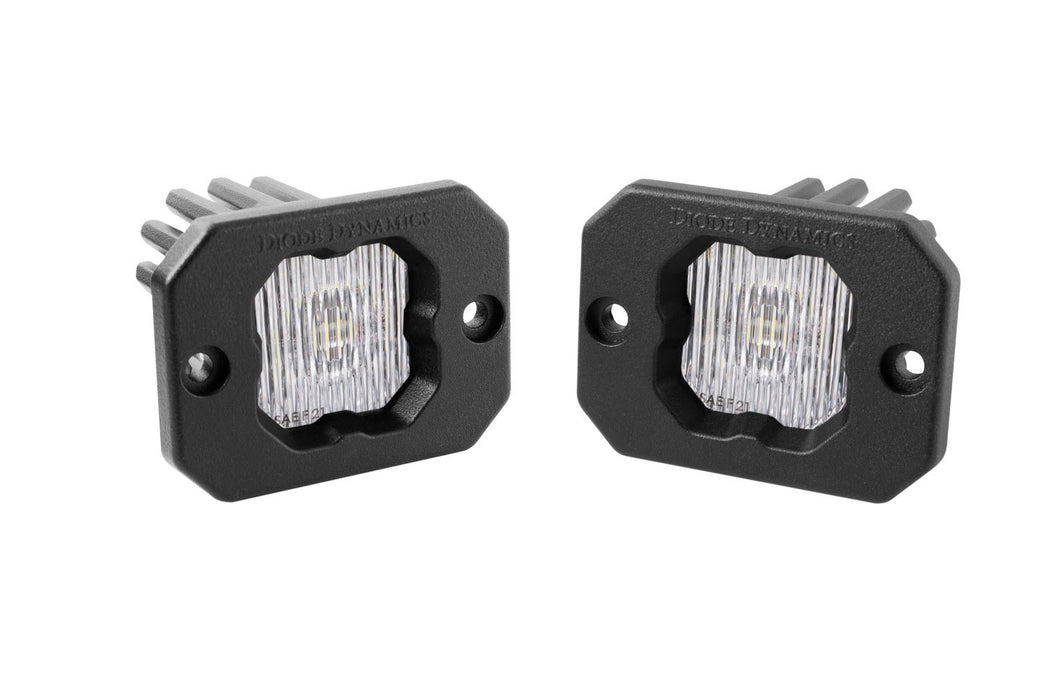 Stage Series C1 LED Pod White SAE Fog Flush ABL Pair Diode Dynamics - TRUCKED UP - Truck Superstore