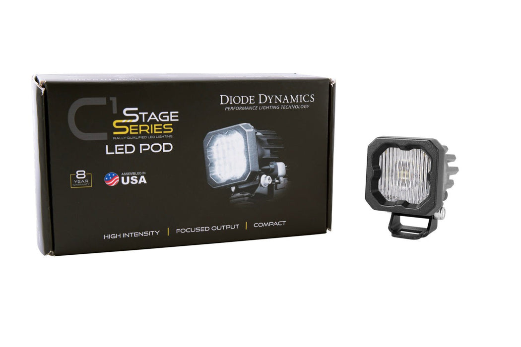 Stage Series C1 LED Pod White SAE Fog Standard ABL Each Diode Dynamics - TRUCKED UP - Truck Superstore