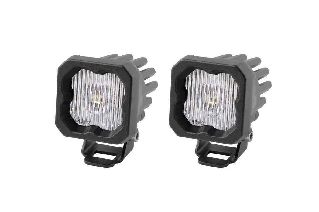 Stage Series C1 LED Pod White SAE Fog Standard ABL Pair Diode Dynamics - TRUCKED UP - Truck Superstore