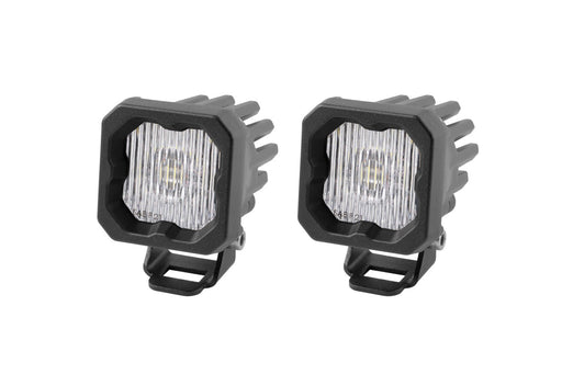 Stage Series C1 LED Pod White SAE Fog Standard ABL Pair Diode Dynamics - TRUCKED UP - Truck Superstore