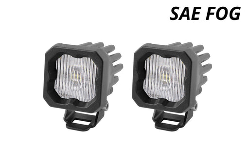 Stage Series C1 LED Pod White SAE Fog Standard ABL Pair Diode Dynamics - TRUCKED UP - Truck Superstore
