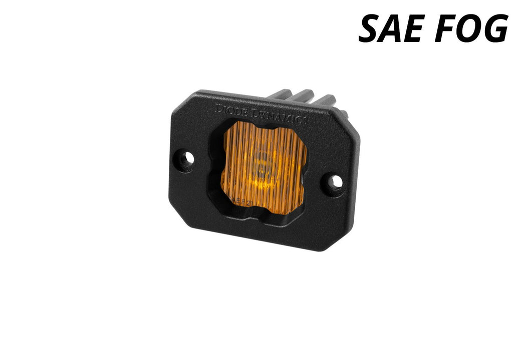 Stage Series C1 LED Pod Yellow SAE Fog Flush ABL Each Diode Dynamics - TRUCKED UP - Truck Superstore