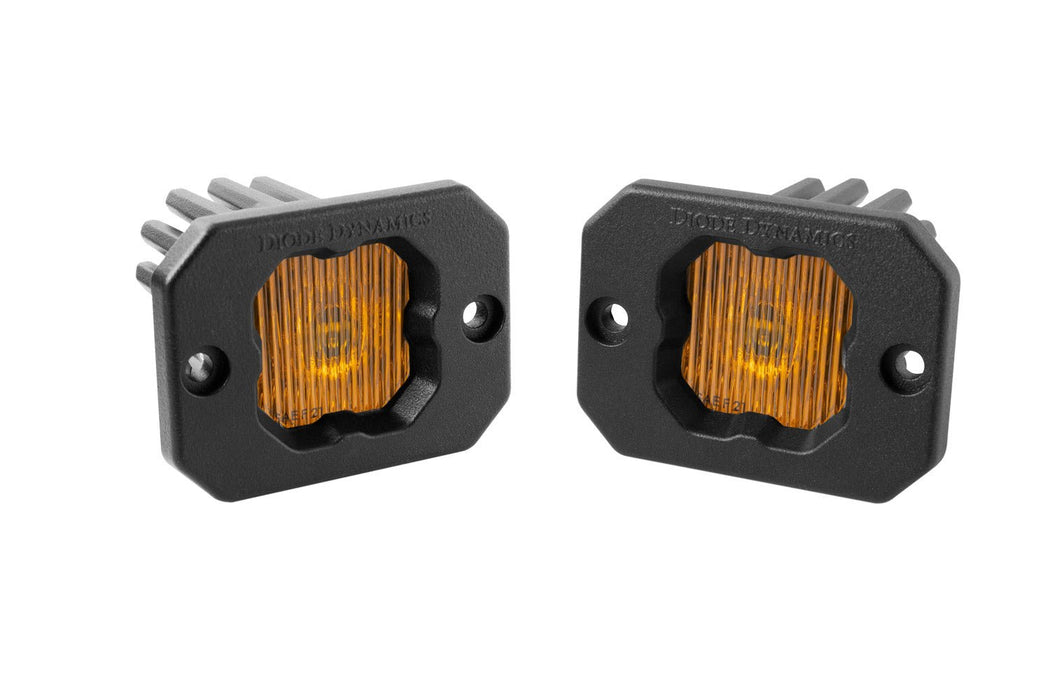 Stage Series C1 LED Pod Yellow SAE Fog Flush ABL Pair Diode Dynamics - TRUCKED UP - Truck Superstore