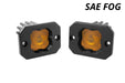 Stage Series C1 LED Pod Yellow SAE Fog Flush ABL Pair Diode Dynamics - TRUCKED UP - Truck Superstore