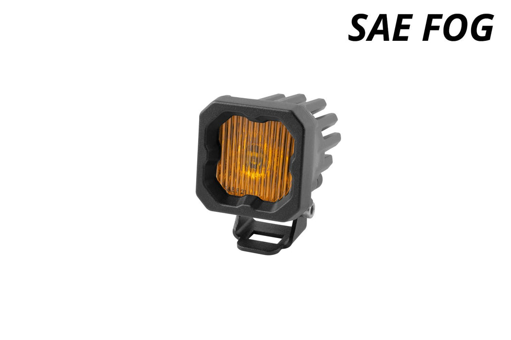 Stage Series C1 LED Pod Yellow SAE Fog Standard ABL Each Diode Dynamics - TRUCKED UP - Truck Superstore