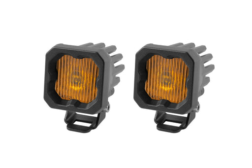 Stage Series C1 LED Pod Yellow SAE Fog Standard ABL Pair Diode Dynamics - TRUCKED UP - Truck Superstore