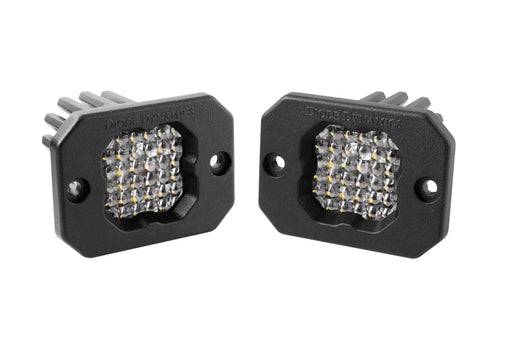 Stage Series C1R White Flood Flush Mount LED Pod (pair) Diode Dynamics - TRUCKED UP - Truck Superstore