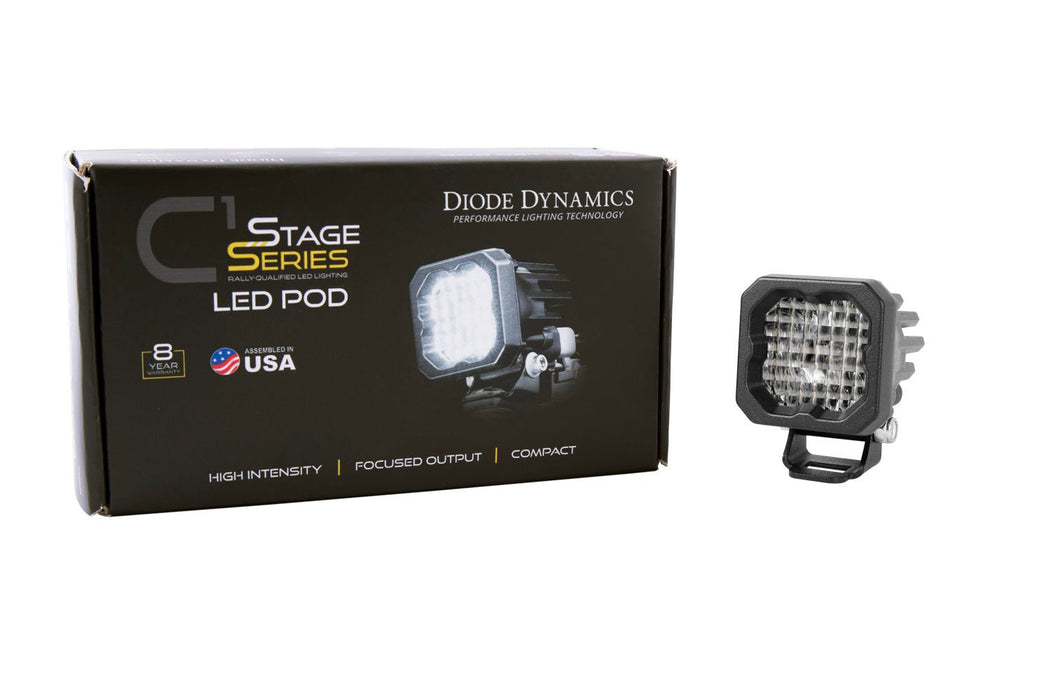 Stage Series C1R White Flood Standard LED Pod (one) Diode Dynamics - TRUCKED UP - Truck Superstore
