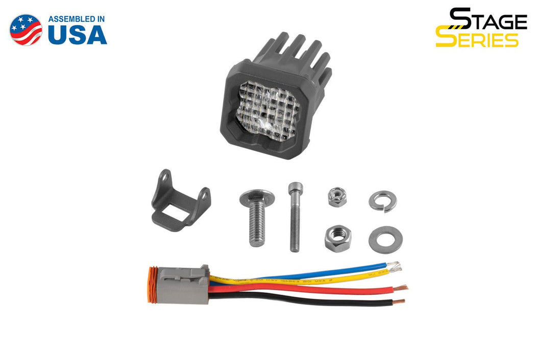 Stage Series C1R White Flood Standard LED Pod (one) Diode Dynamics - TRUCKED UP - Truck Superstore