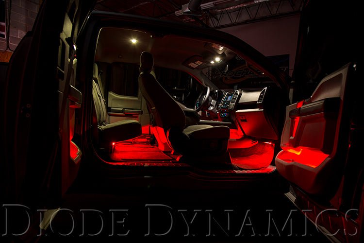 Blue LED Footwell Kit Diode Dynamics - TRUCKED UP - Truck Superstore