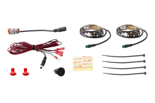 RGBW Footwell Strip Kit 2pc Multicolor Diode Dynamics - TRUCKED UP - Truck Superstore