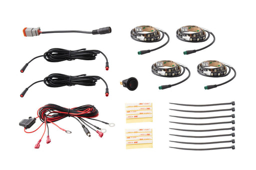 RGBW Grille Strip Kit 4pc Multicolor Diode Dynamics - TRUCKED UP - Truck Superstore