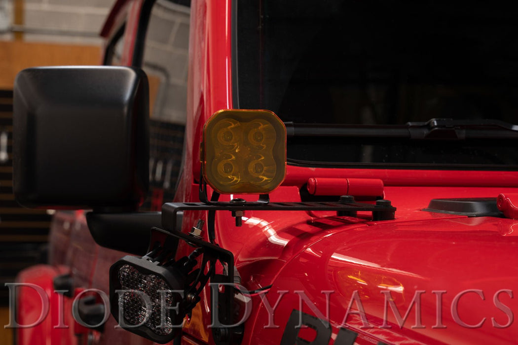 SS3 LED Pod Cover Standard Yellow - TRUCKED UP - Truck Superstore