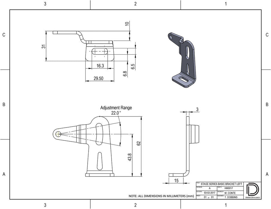 Stage Series Lightbar Universal Bracket Kit Diode Dynamics - TRUCKED UP - Truck Superstore