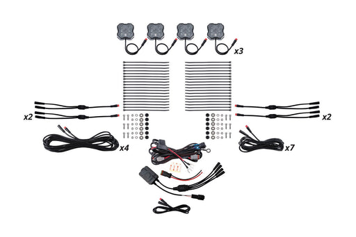 RGBW Rock Light Installer Kit w/Controller (12-pack) - TRUCKED UP - Truck Superstore