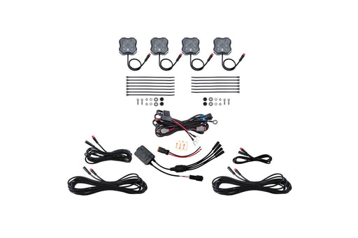 RGBW Rock Light Installer Kit w/Controller (4-pack) - TRUCKED UP - Truck Superstore