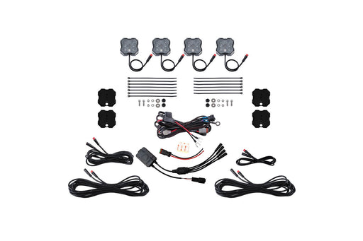RGBW Rock Light Installer Magnet Mount Kit w/Controller (4-pack) - TRUCKED UP - Truck Superstore