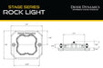 Stage Series Rock Light Flush Mount Adapter Kit (one) Diode Dynamics - TRUCKED UP - Truck Superstore