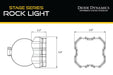 Stage Series Rock Light Tube Mount Adapter Kit (one) Diode Dynamics - TRUCKED UP - Truck Superstore
