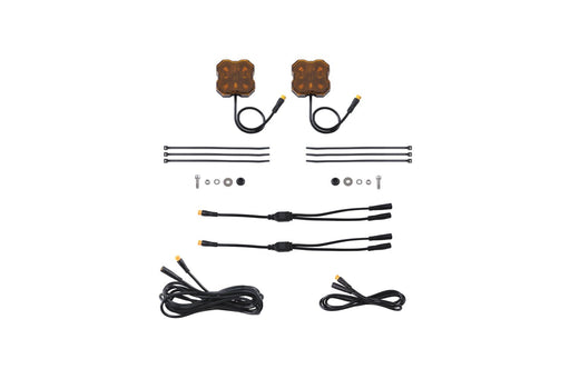 Stage Series Single-Color LED Rock Light, Amber M8 (2-pack) - TRUCKED UP - Truck Superstore