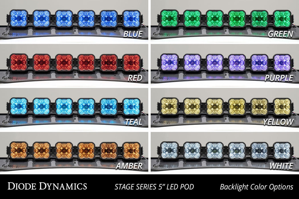 SS5 7-Pod CrossLink Mounting Kit for Prinsu/Sherpa Roof Racks, Pro Yellow Driving Diode Dynamics - TRUCKED UP - Truck Superstore