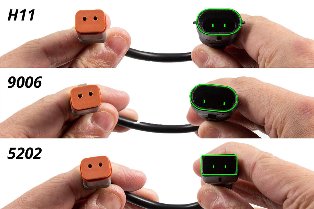 5202 DT 2-Pin Adapter Wires Pair Diode Dynamics - TRUCKED UP - Truck Superstore