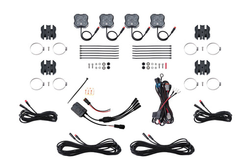 Stage Series SXS Rock Light Installer Kit, RGBW M8 (4-pack) Diode Dynamics - TRUCKED UP - Truck Superstore