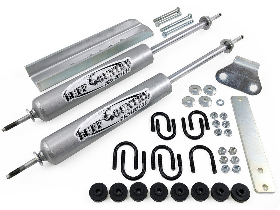 Dual Steering Stabilizer Parallel Style 80 - 96 Ford F150/F250/Bronco 4WD Tuff Country - TRUCKED UP - Truck Superstore