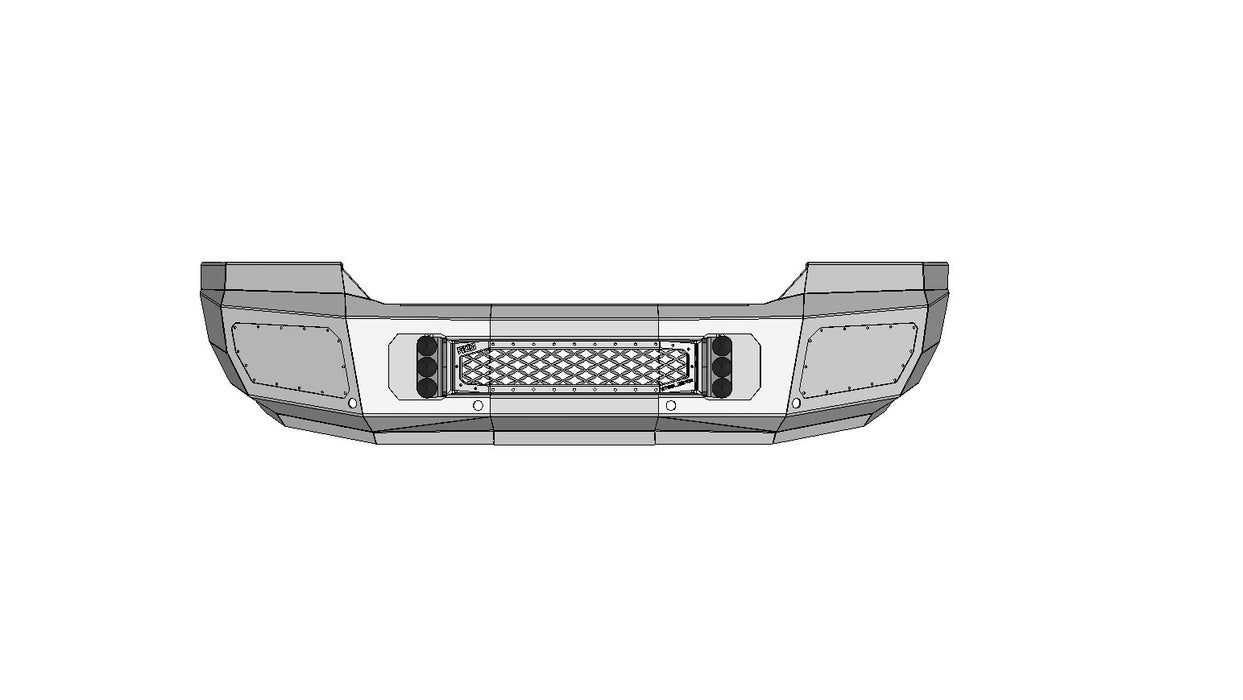 15-19 Sierra 2500/3500 Front Bumper with Sensors Flog Industries - TRUCKED UP - Truck Superstore