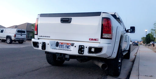 11-14 Silverado 2500/3500 Rear Bumper with Sensors Flog Industries - TRUCKED UP - Truck Superstore