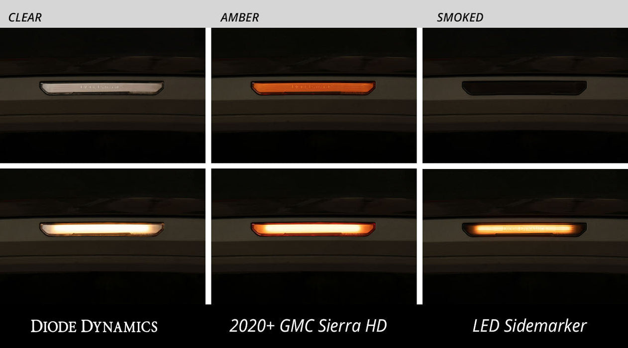 LED Sidemarkers for 20-21 Sierra 2500/3500 HD Amber Set Diode Dynamics - TRUCKED UP - Truck Superstore