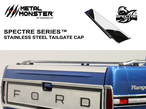 1967-1972 Ford Stainless Steel Tailgate Cap - TRUCKED UP - Truck Superstore