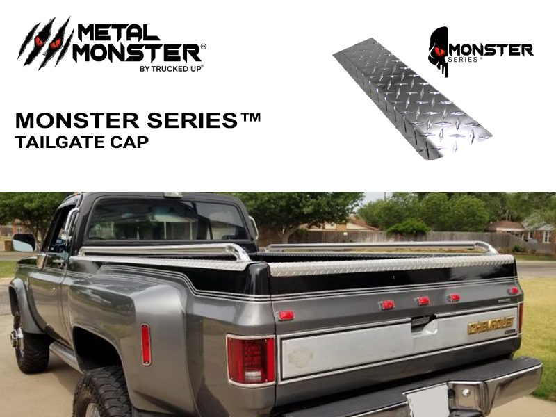 1973-1980 Chevrolet \ GMC Diamond Plate Tailgate Cap - TRUCKED UP - Truck Superstore