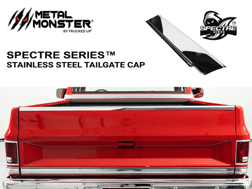 1981-1987 Chevrolet \ GMC Stainless Steel Tailgate Cap - Premium 18 Gauge - TRUCKED UP - Truck Superstore