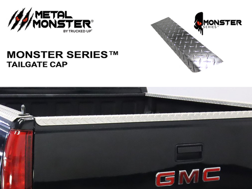 1988-1998 Chevrolet \ GMC Diamond Plate Tailgate Cap - TRUCKED UP - Truck Superstore