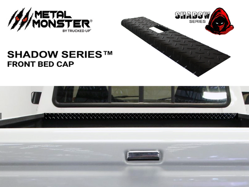 1988-1998 Chevrolet \ GMC Shadow Series Black Textured Powder Coat Front Bed Cap - TRUCKED UP - Truck Superstore