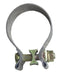 Exhaust Muffler Band Clamp 3 in x 1 in Natural 304 Stainless Steel Pypes Exhaust - TRUCKED UP - Truck Superstore