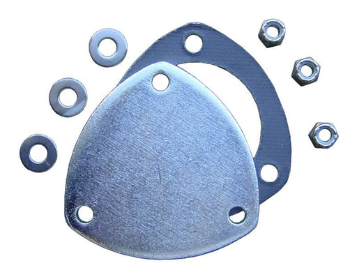 Exhaust Flange Dump Plate Kit 3 in Hardware Incl Natural 304 Stainless Steel Pypes Exhaust - TRUCKED UP - Truck Superstore