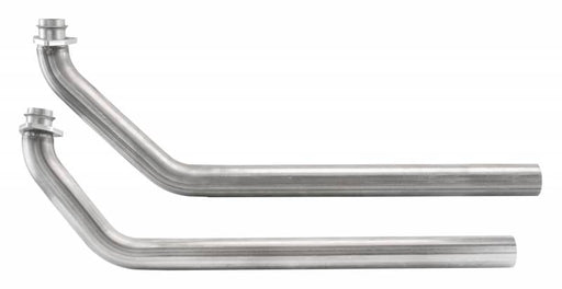 Exhaust Manifold Downpipe 2 Inch Outlet Manfold 2.5 Inch Pipe SBC Applications 3 Bolt Flange Included Natural 409 Stainless Steel Pypes Exhaust - TRUCKED UP - Truck Superstore