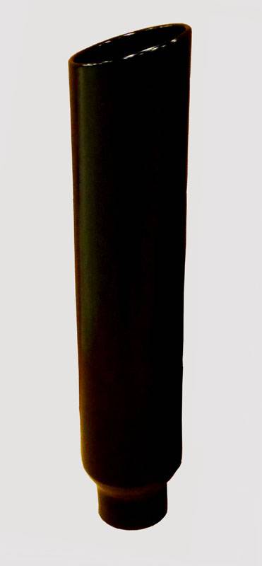 Exhaust Stack Pipe 5 in ID x 8 in OD x 36 in L 8 in Tip Clamp On Hardware Not Incl Black Finish 304 Stainless Steel Pypes Exhaust - TRUCKED UP - Truck Superstore