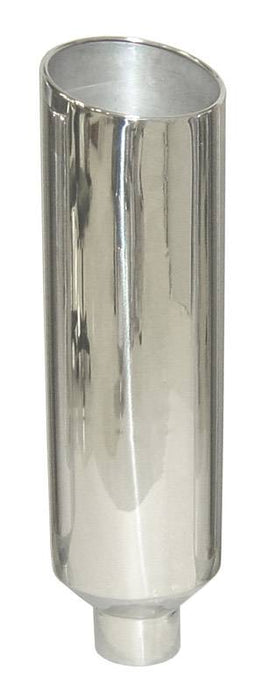 Exhaust Stack Pipe 5 in OD x 10 in OD x 36 in L 10 in Tip Clamp On Hardware Not Incl Polished 304 Stainless Steel Pypes Exhaust - TRUCKED UP - Truck Superstore